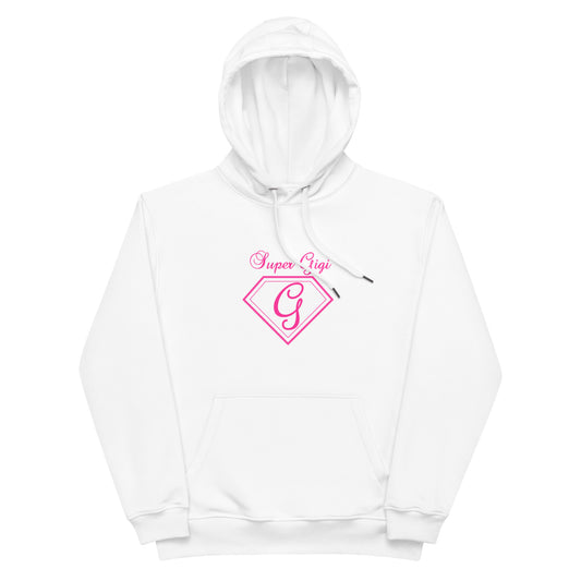 Premium eco hoodie - Super Gigi (Pink Font)