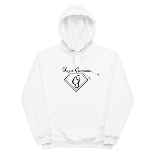 Premium eco hoodie - Super Grandma (Black Font)