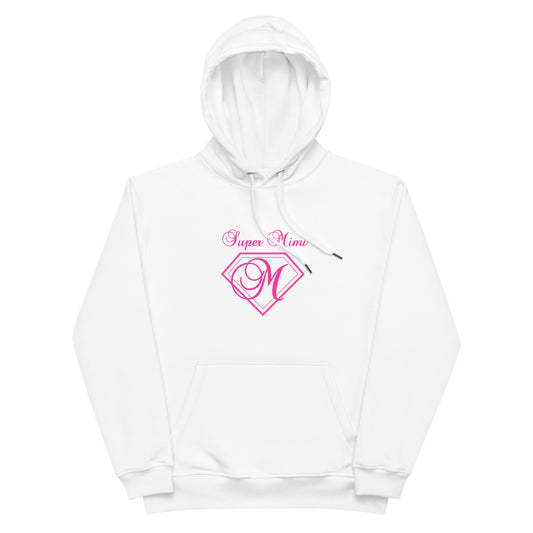 Premium eco hoodie - Super Mimi (Pink Font)
