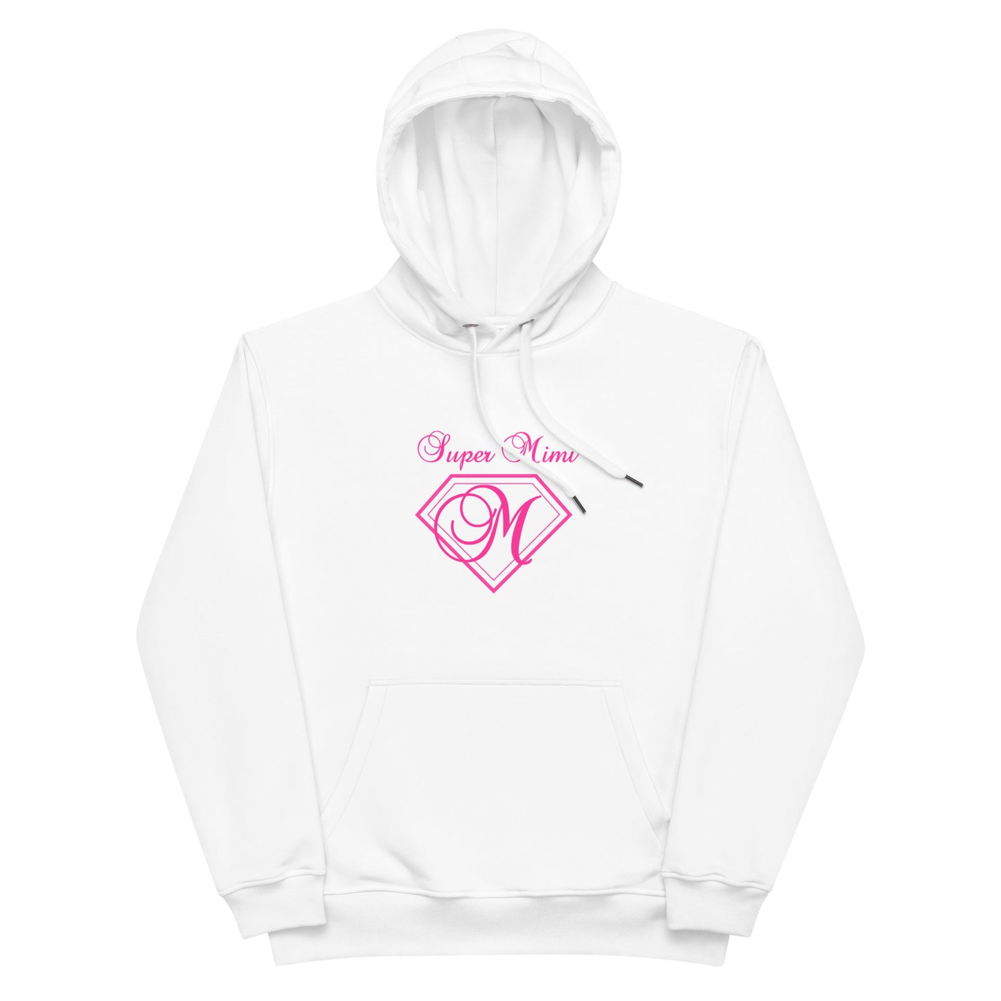 Premium eco hoodie - Super Mimi (Pink Font)