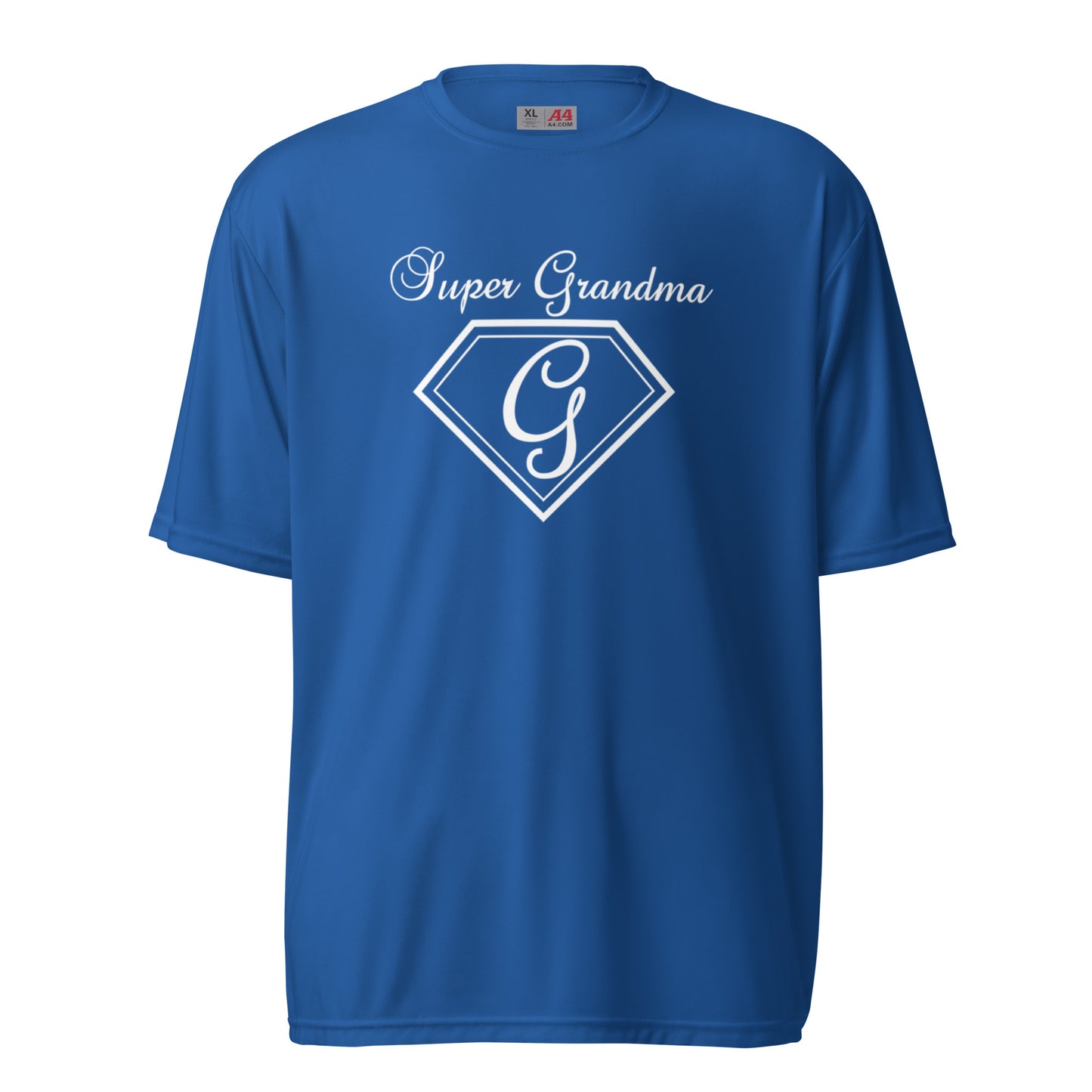 Super Grandma unisex performance crew neck t-shirt - White Print