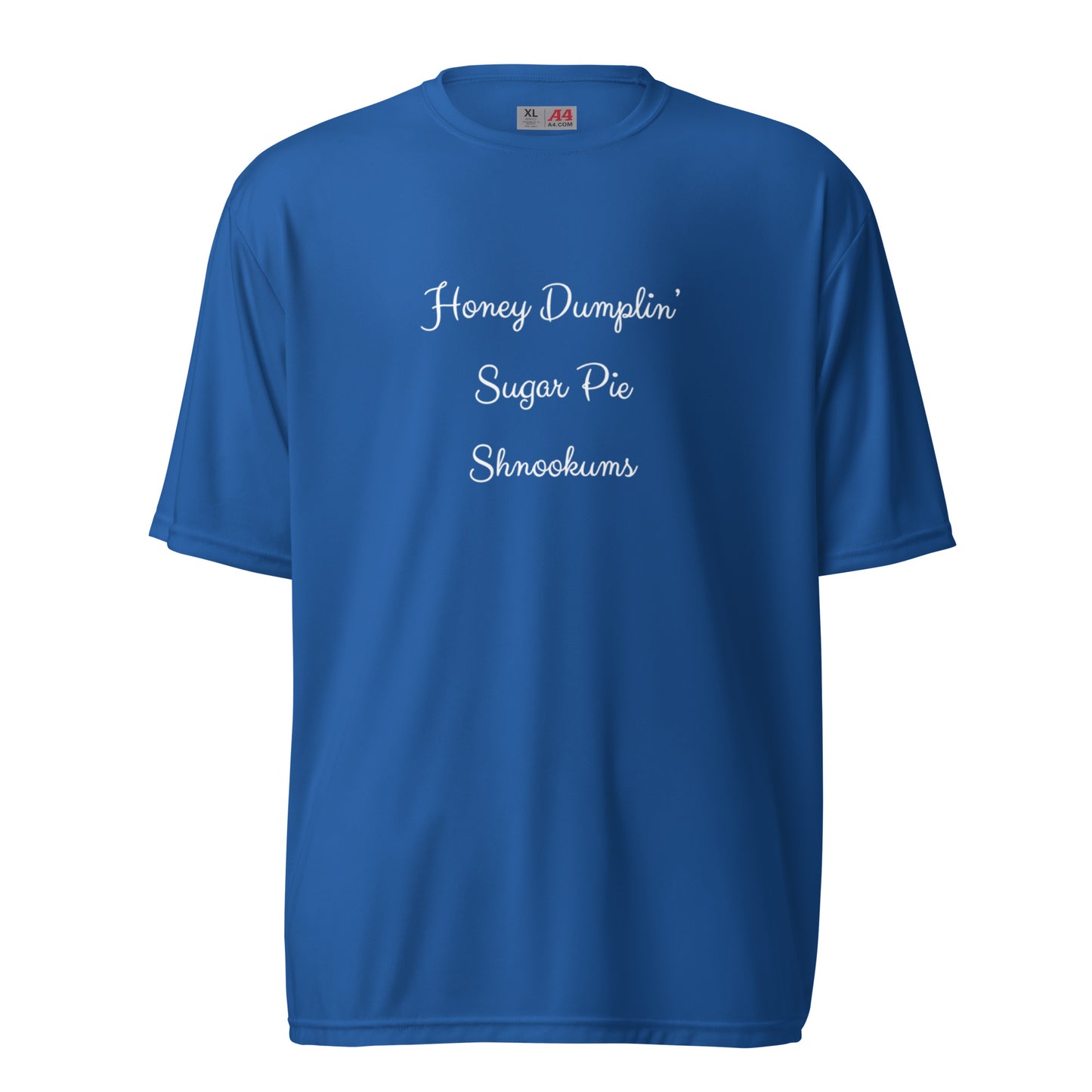 Honey Dumplin Unisex performance crew neck t-shirt - White Print