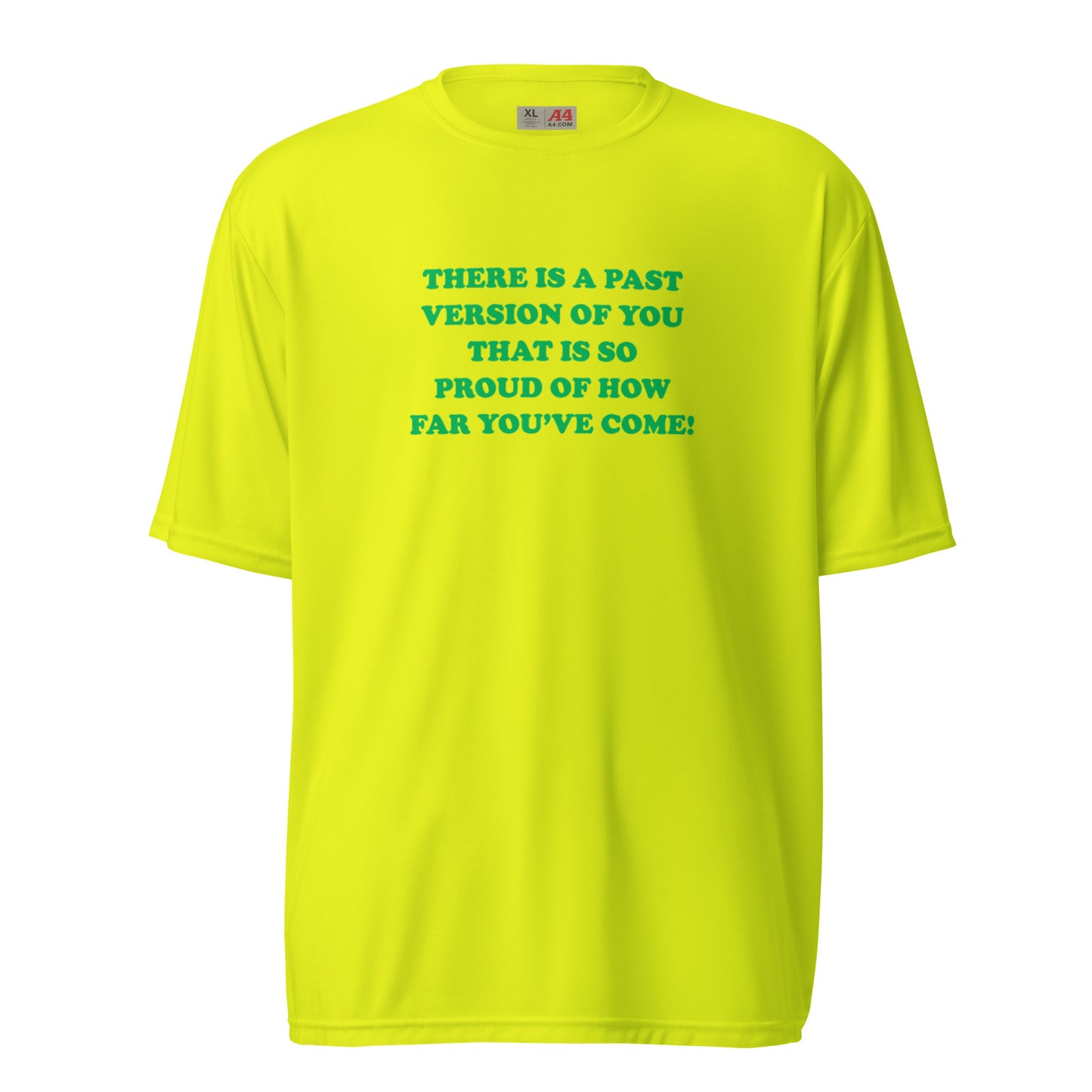 Past Version Unisex performance crew neck t-shirt - Green Print