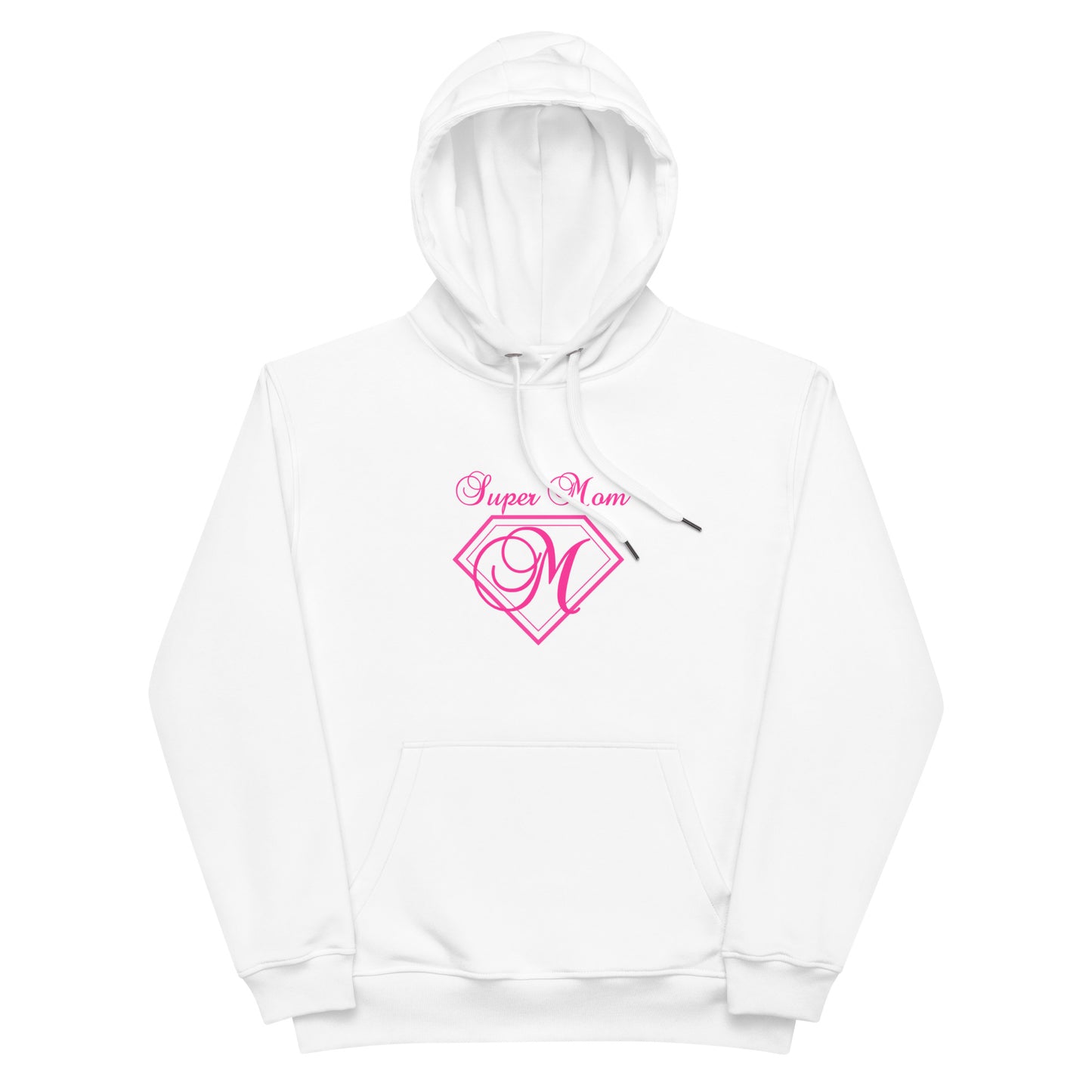 Premium eco hoodie - Super Mom (Pink Font)